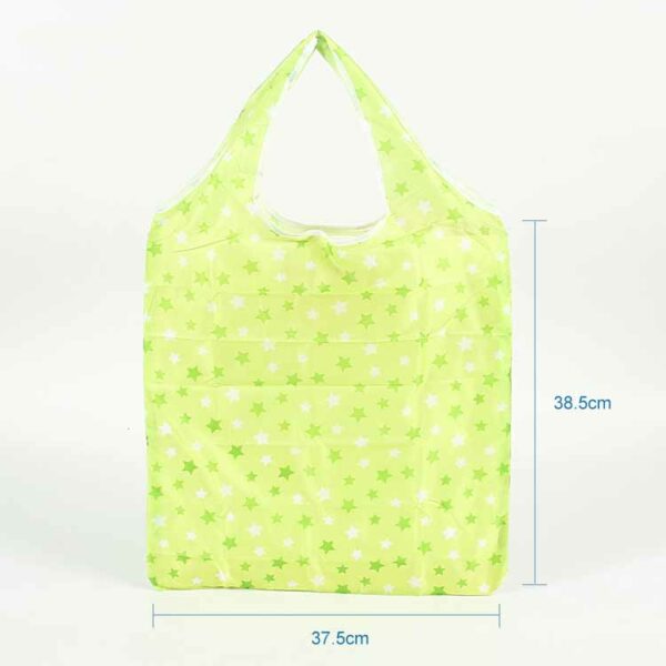 Eco friendly reusable fold up 190T PET  fabric shopping bag - Image 3