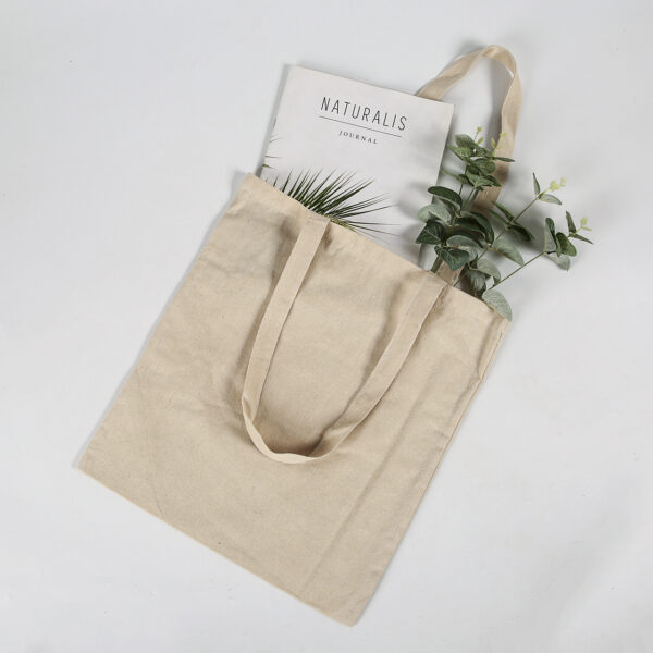 Wholesale natural plain blank eco friendly recycle organic cotton canvas tote bags - Image 3