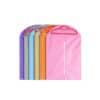 Custom made pink recycle foldable non woven zipper suit garment bag clothes cover