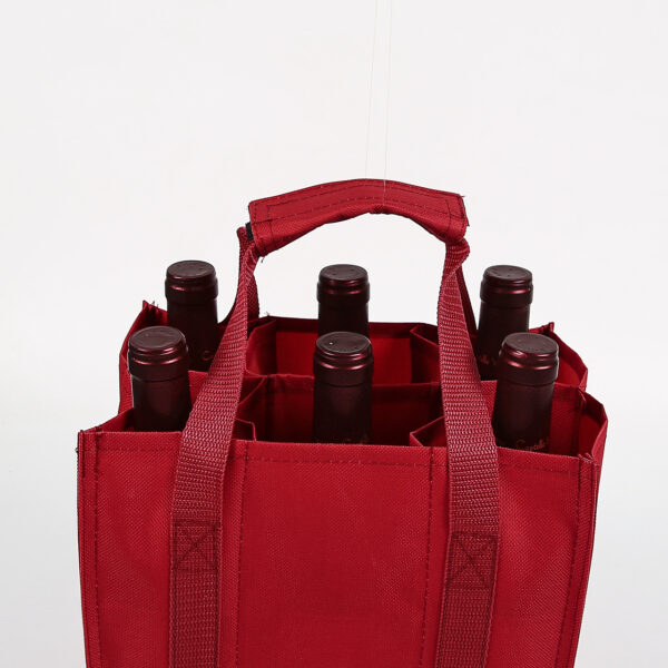 600D PET coated PVC luxury sublimation wine bottle travel bag - Image 2