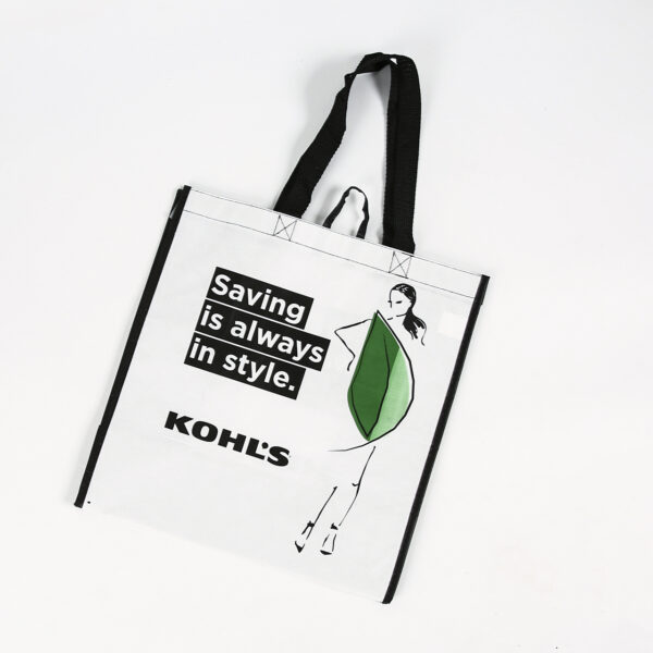 Wholesale custom printed eco friendly recycle reusable grocery RPET woven shopping bag - Image 2