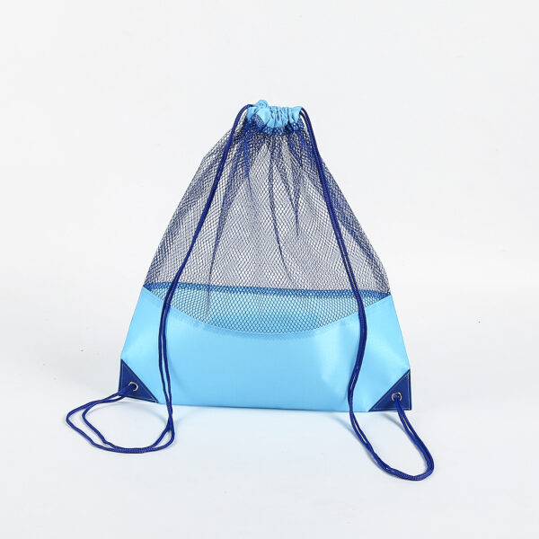 New sports swimming reusable polyester mesh drawstring bag