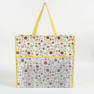 2023 designer women's white bags PP non woven  PET mesh beach tote bag