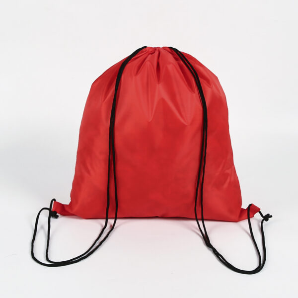 Customized red eco friendly reusable PET shopping drawstring bag