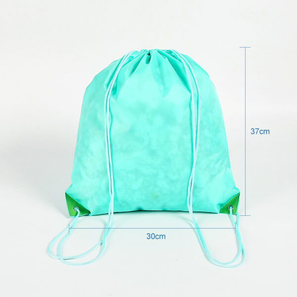 Wholesale eco friendly custom logo print string drawstring tote bag - Image 2