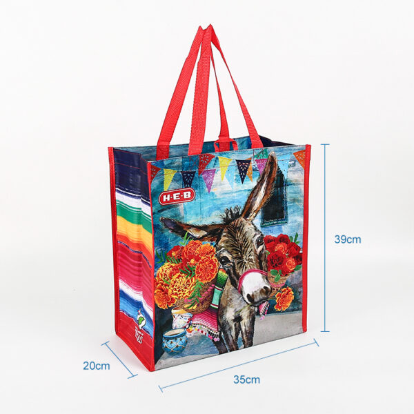 Wholesale portable eco friendly personalizzata anime custom reusable tote bag - Image 3