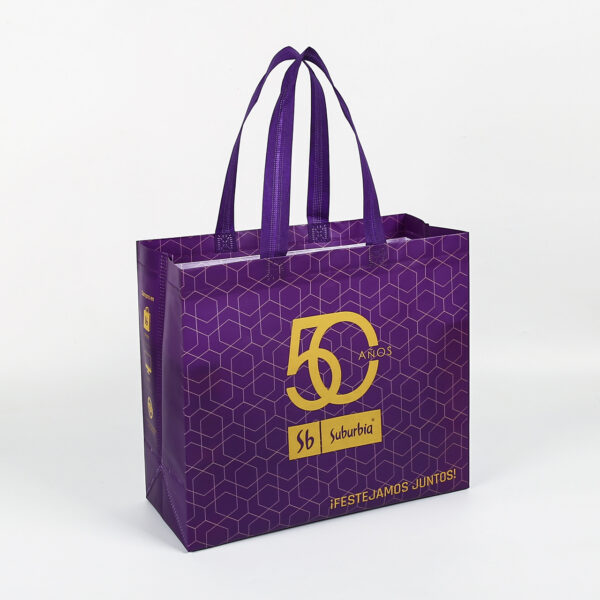 Manufacturer wholesale ultrasonic lamination pp non woven tote reusable shopping bag with logo