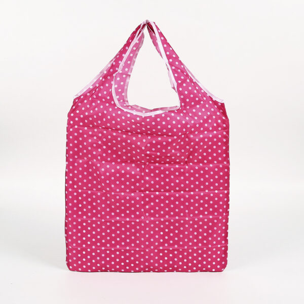 Customized 190T PET foldable grocery reusable shopping bag