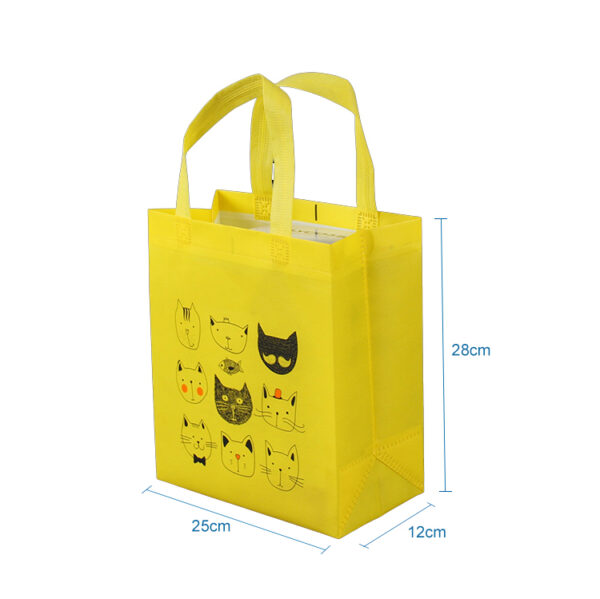 Custom logo printed reusable promotional nonwoven ultrasonic tote handled bag - Image 2