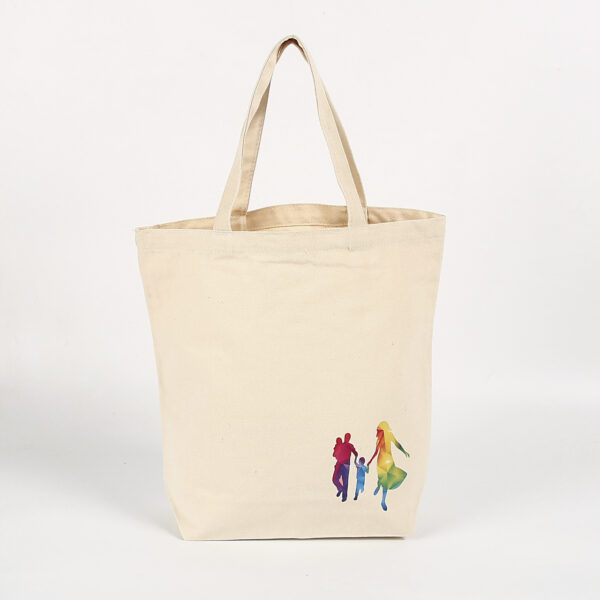 Personalised high quality women shopping canvas tote bags with logo - Image 2