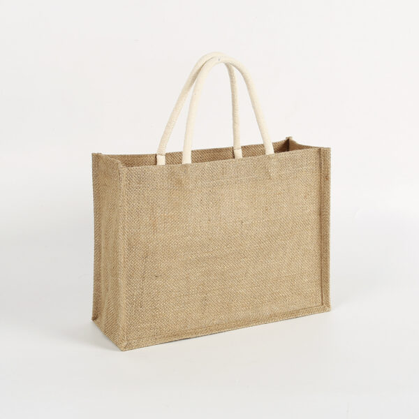 wholesale custom printed eco friendly jute burlap tote girls shopping bag