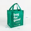 Private label reusable reinforced handle grocery non woven fabric tote shopping bags with custom logo