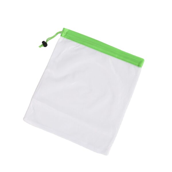 Eco friendly custom commercial polyester mesh laundry washing drawstring bag