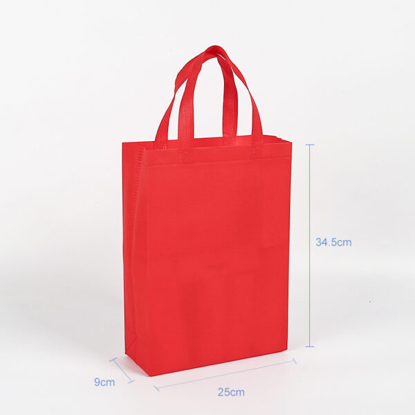 Eco-friendly wholesale cheap red tote custom lamination non woven bags - Image 2