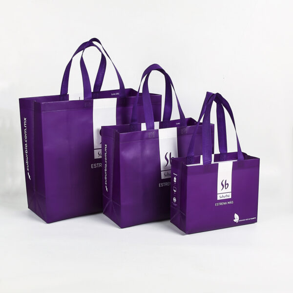 Wholesale custom print logo luxury eco ultrasonic laminated shopping tote non woven bag