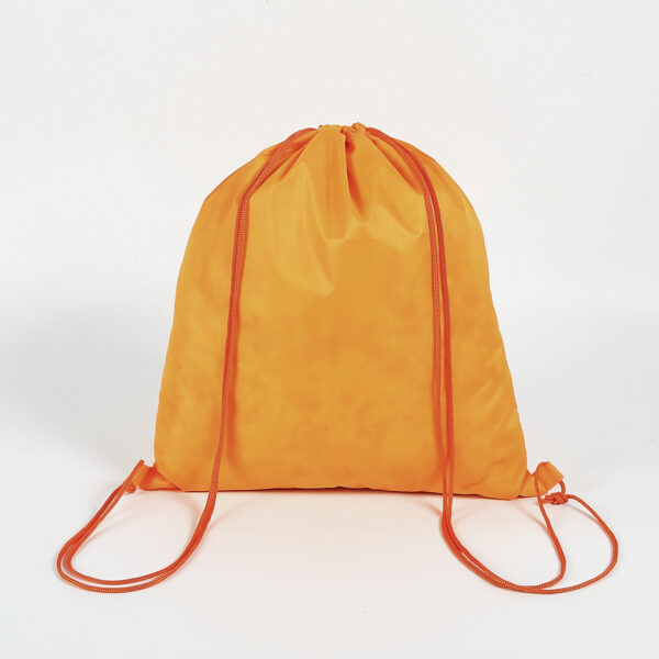 Eco friendly backpack orange shopping reusable PET drawstring bags