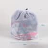 Big collapsible wash and fold shoe PET mesh laundry washing bag for clothes with drawstring