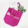 Hot selling color carry custom logo eco heat seal ultrasonic non woven shopping tote bag