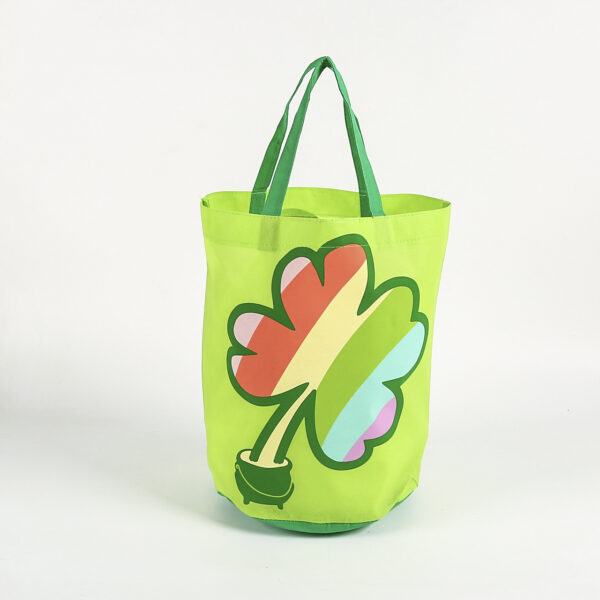 Wholesale custom printed eco friendly recyclable PP nonwoven round tote bag