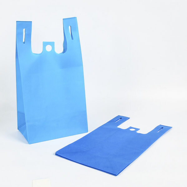 Factory price custom printed reusable non woven rpet t-shirt grocery bag - Image 5