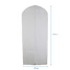 Custom overnight white non-woven wedding dresses hanging garment bag suit dust clothing cover