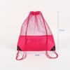Multi use polyester mesh sport shopping bagpack drawstring bag for men