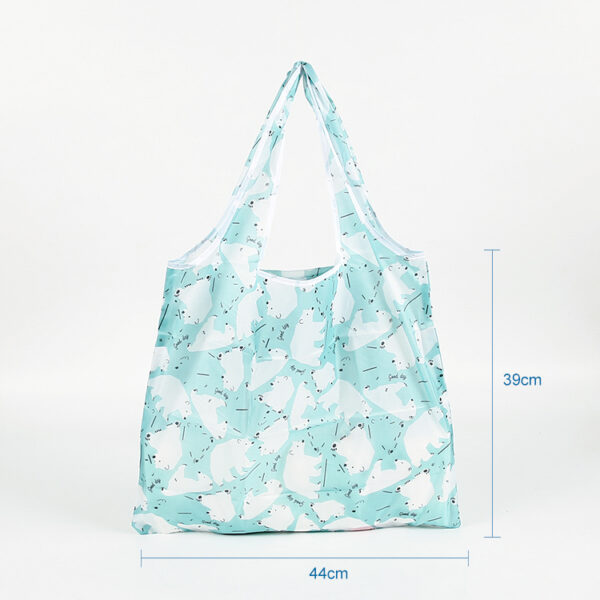 Eco friendly c190T PET hot sale large capacity waterproof foldable eco friendly tote bag - Image 3