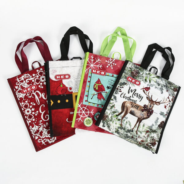 China factory promotional reusable logo printed laminated custom PP woven shopping bags - Image 4