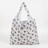 190T PET light weight foldable travel polyester womens plain tote bag for sublimation
