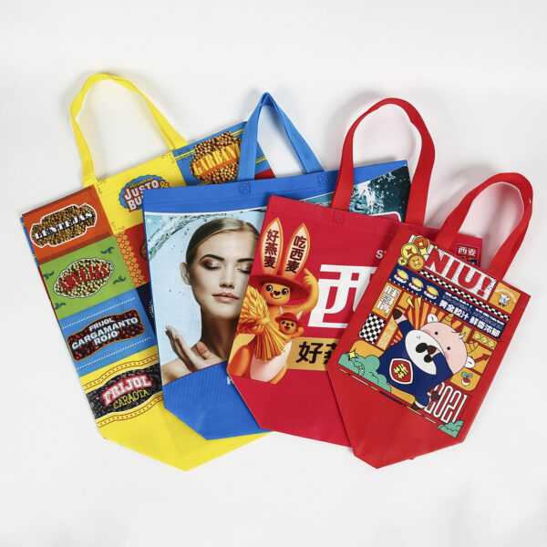 Custom printing reusable pp non woven packaging shopping tote bag - Image 2