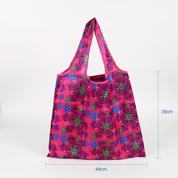 Environment-friendly factory 190T PET  reusable foldable shopping bags - Image 3