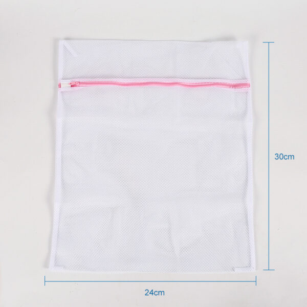 China manufacturer PET zipper women washable mesh laundry bag - Image 2