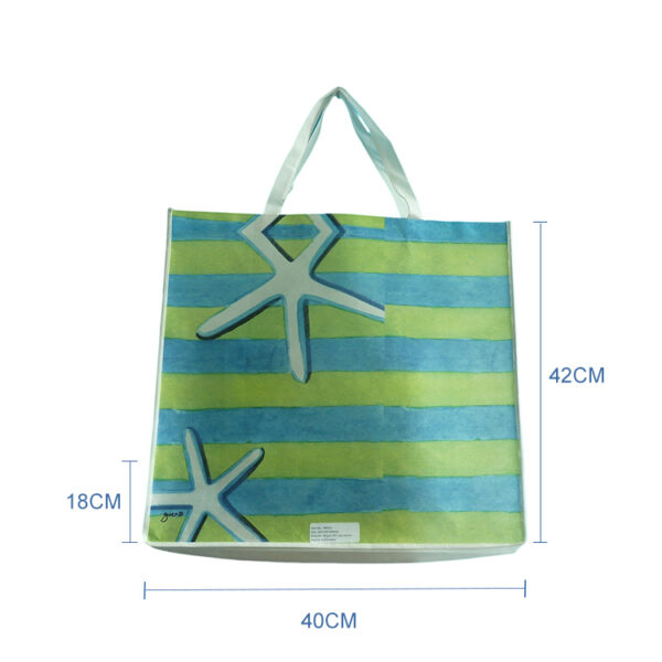 High quality polyester sublimation large colouring full print colorful business used tote bag - Image 2