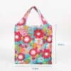 Customized foldable eco friendly reusable 190T PET iridescent shopping bag
