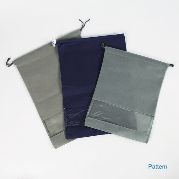 Custom black pp non woven packing drawstring shoe dust bag - Image 6