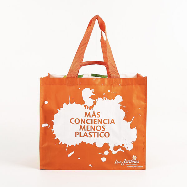 Eco friendly  custom printed PP woven grocery reusable tote bag - Image 2