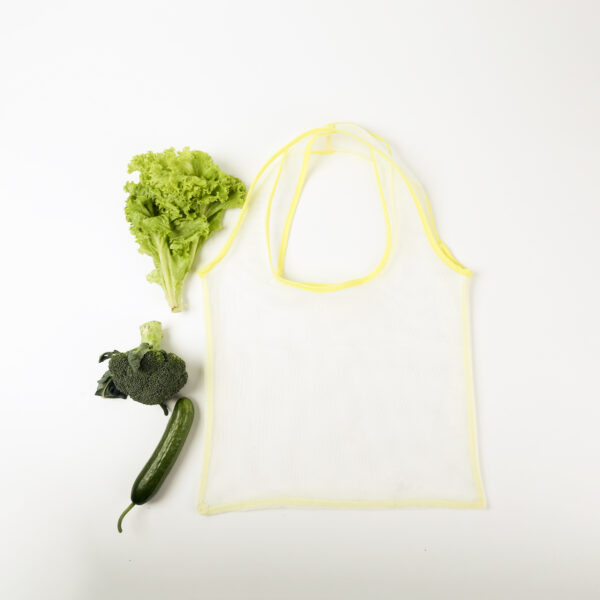 Custom storage packaging recyclable food grade pet mesh handle bag for fruits and vegetables - Image 2