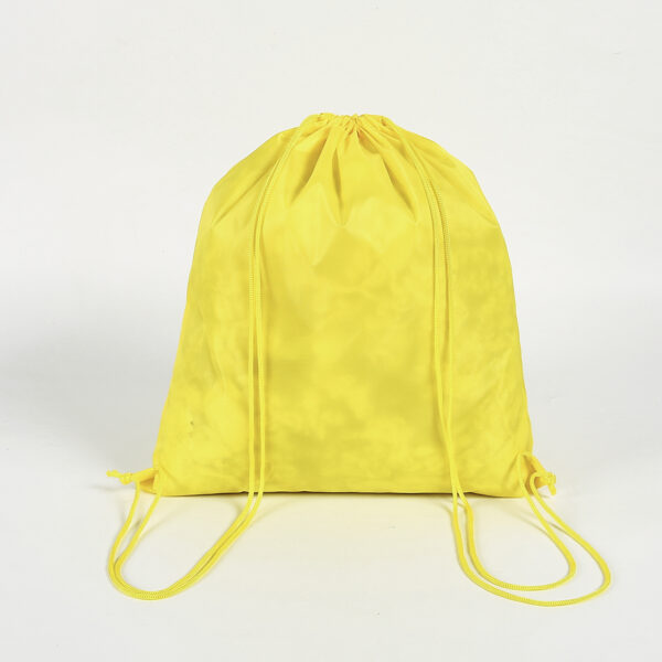 Eco friendly custom design promotional polyester drawstring bag with logo