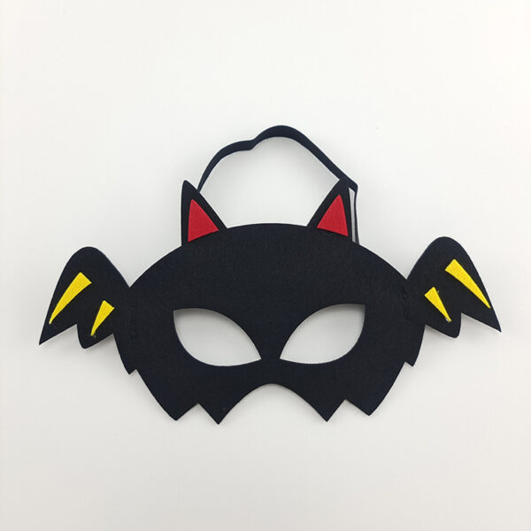 New design kid children cosplay animal black bat halloween party felt face eye mask