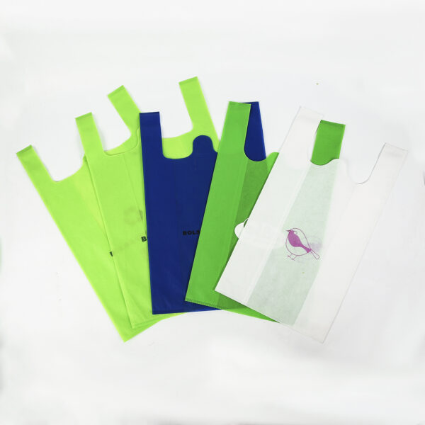 Wholesale ultrasonic pp non woven shopping tote bags with printed logo