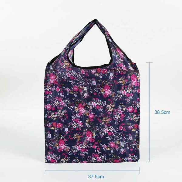 Cheap large capacity 190T PET polyester foldable folding shopping bag - Image 3