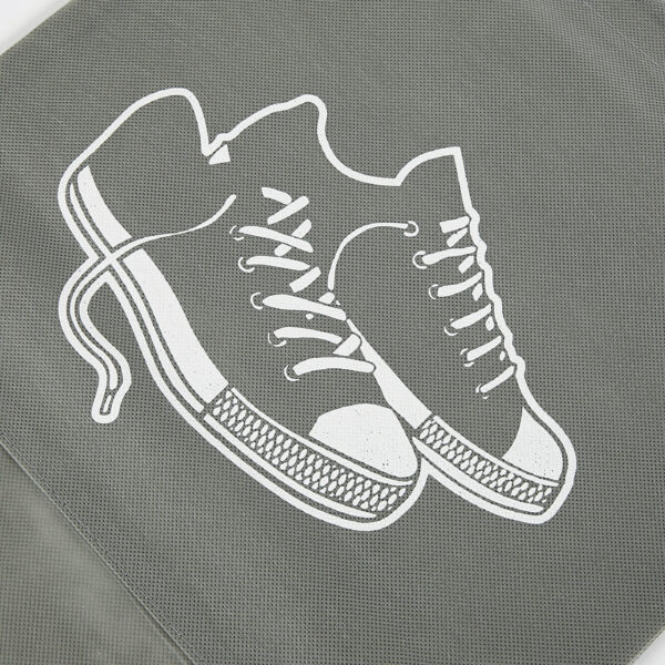 Custom black pp non woven packing drawstring shoe dust bag - Image 5