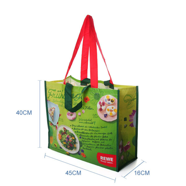 Hot selling recycle shopping grocery customized coloured tote bag with logo - Image 3