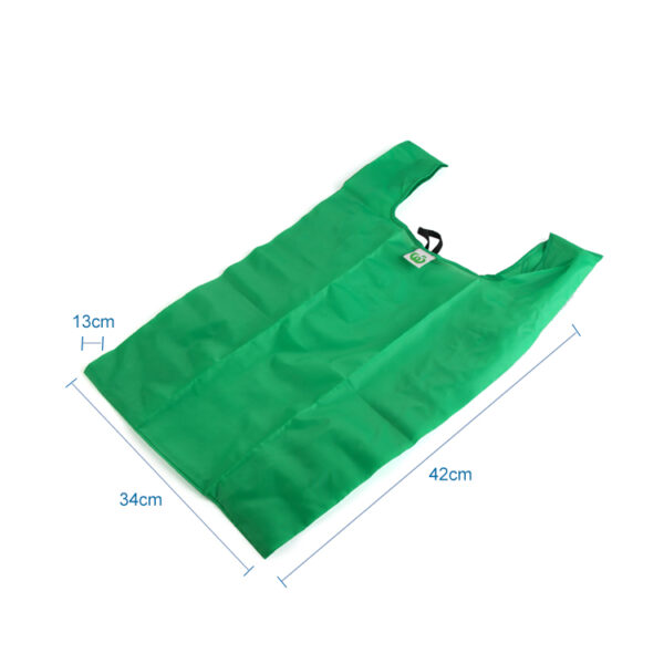 Grocery ripstop waterproof washable eco-friendly reusable foldable shopping bag - Image 2