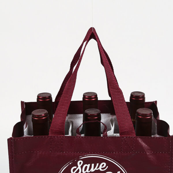 Top quality customized PP woven wine bag for travel - Image 3