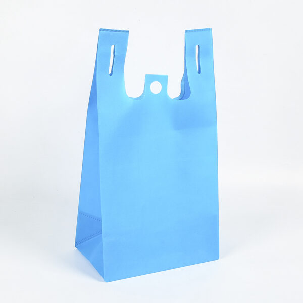 Factory price custom printed reusable non woven rpet t-shirt grocery bag