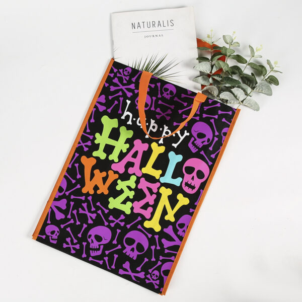 Eco friendly wholesale custom printed happy hall ween halloween PP non woven bag - Image 2