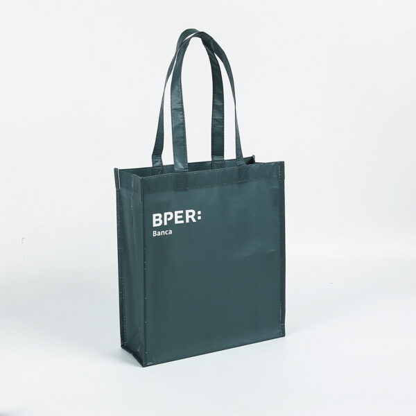 Wholesale custom reusable woven recycled rpet bag with custom logo