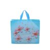 Custom recycle ultrasonic grocery tote fabric PP nonwoven button shopping bag