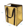 Golden portable eco friendly hot food delivery lunch insulated cooler tote bag